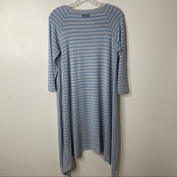 MATILDA JANE Blue Stripe Her Majesty Flowey Long Sleeve Dress - Picture 7 of 11